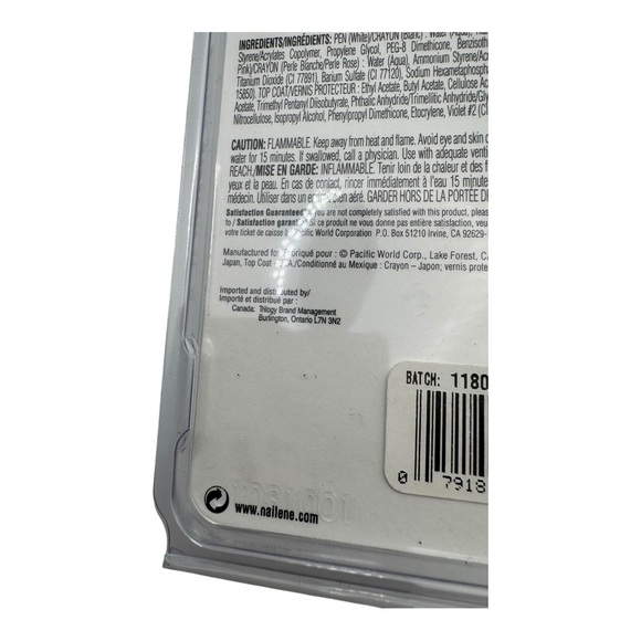 Nailene French Tip 2 Go White French Tip‎ Pen & Top Coat Set – Lot of 3 - Picture 8 of 9